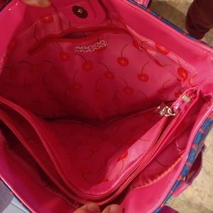 Purple and pink shoulder bag